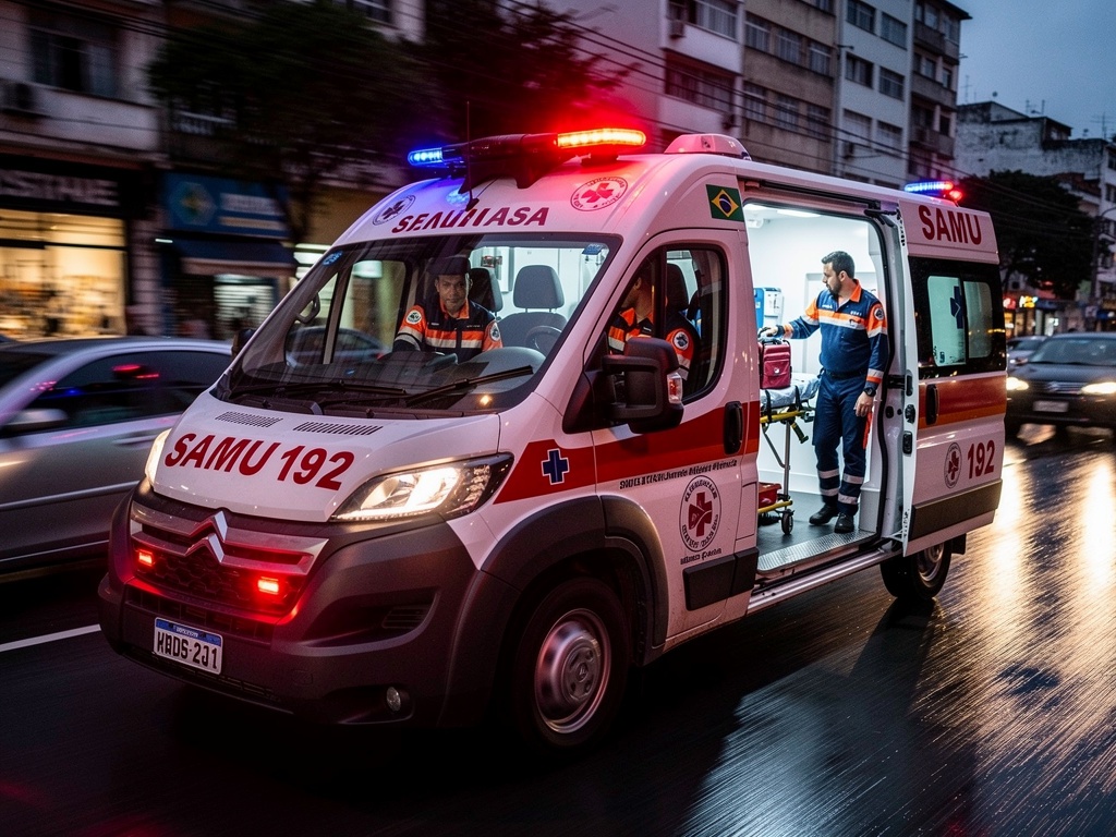 Ambulância SAMU emergência Brasil CVE